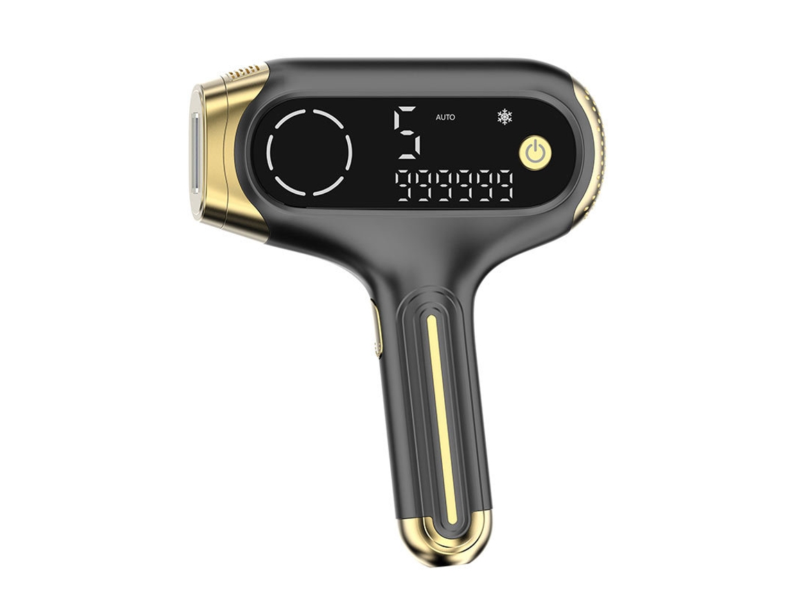 Dispositivo de depilación IPL con 5 niveles de intensidad, 999.999 destellos y pantalla LED para resultados duraderos - Negro Jytgalx