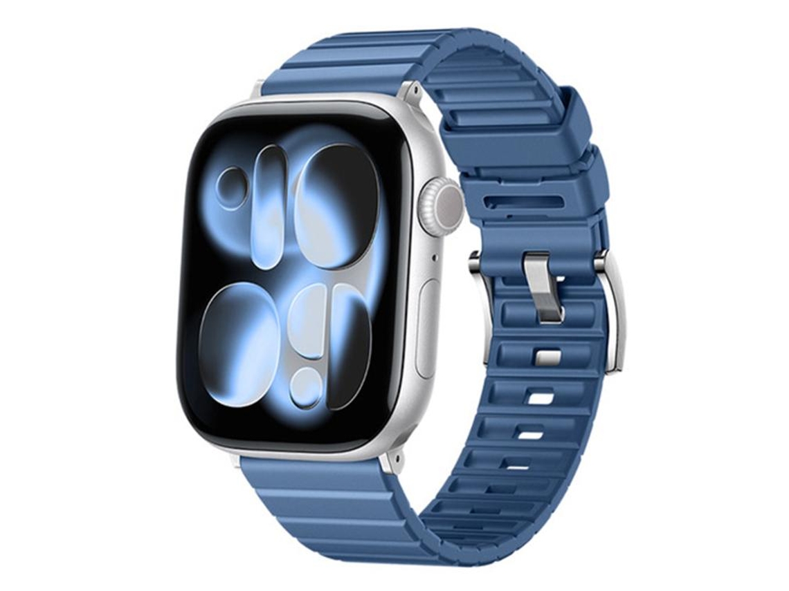 Banda de goma de fluorocarbono con textura de escalera de color sólido FWINL (42 x 38 mm)
