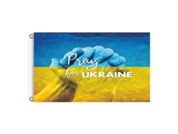 Bandeira Nacional Da Ucrânia 90x150 Cm Poliéster Cor Vívida Decoração Indoor Outdoor