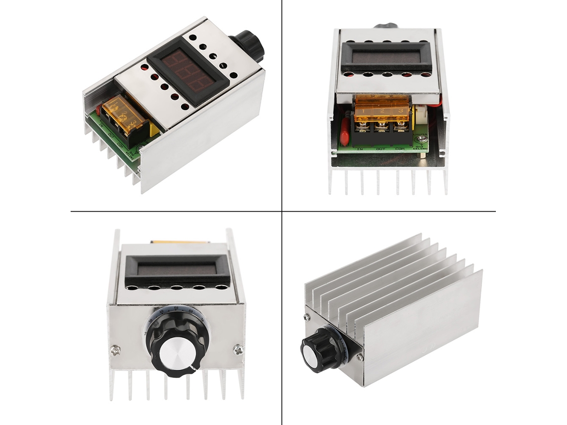 Regulador de voltaje eléctrico Scr 220v Control de velocidad del motor y atenuador