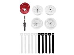 Kit De Organización De Cables Para Televisores De Montaje En Pared Con 4 Orificios, Broca Para Hacer Agujeros Y Bridas Para Cables.
