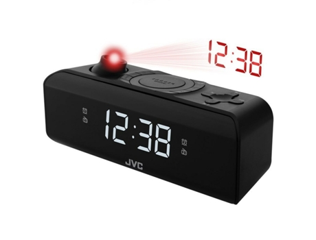 Reloj-Despertador JVC RA-E211B Negro