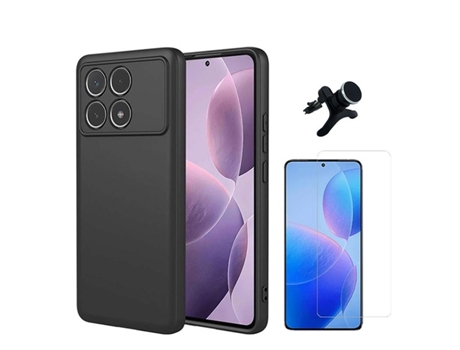 Funda Cleargorilasglass Proteção Traseira Carro para Xiaomi Xiaomi Poco F6 Pro GIFT4ME Resistente Negro