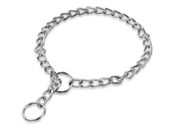 Collar De Acero Inoxidable Para Perros Collar Correa De Acero Deslizante Para Paseo Mascota (3 Mm X 55 Cm)
