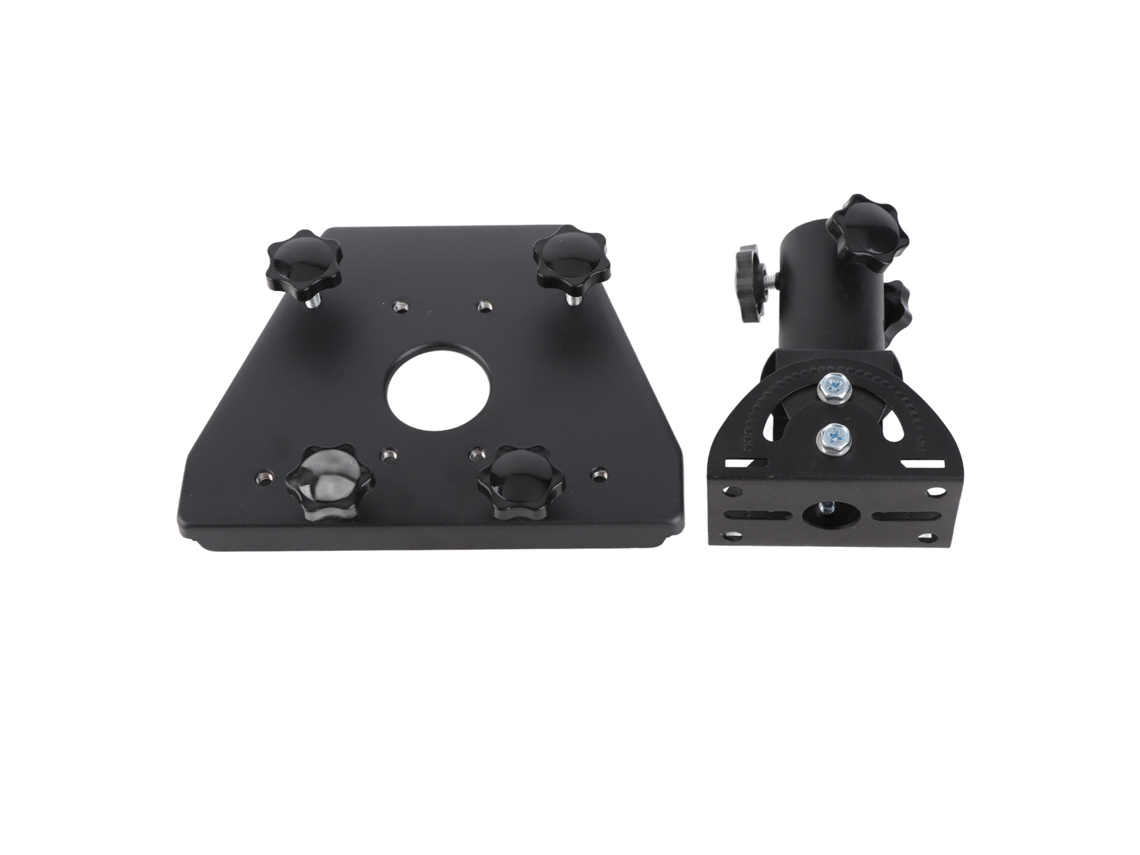 Adaptador Ajustable De Tubo De Satélite De Metal Negro Resistente A La Intemperie Para Antena Parabólica Starlink Gen 3 V3