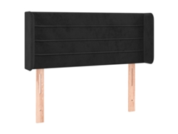 Maison Exclusive - Cabecero De Terciopelo Negro 103x16x78/88 Cm