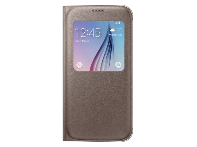 Funda SAMSUNG Galaxy S6 S-View Dorado