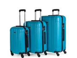 Conjunto de Maletas de Viaje ITACA Azul (55x37x20cm)