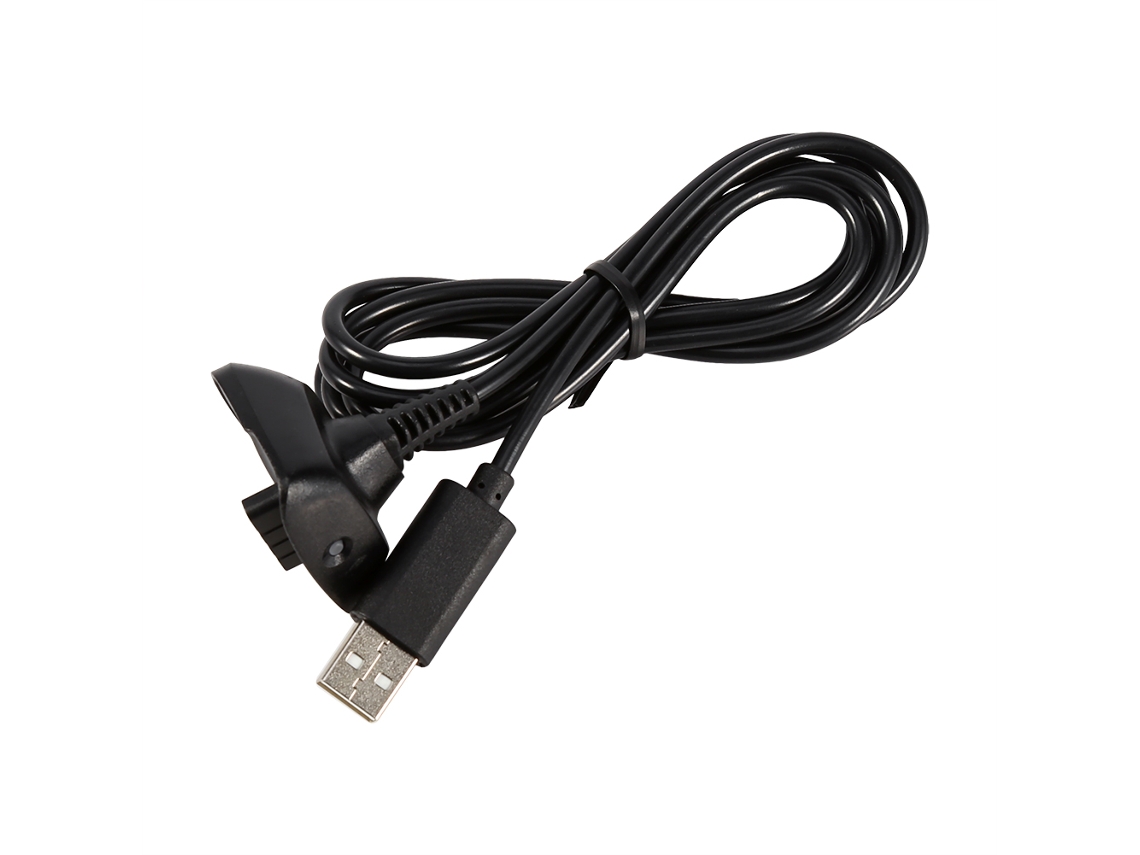 Cable de carga USB negro de 1,5 m (modelo 2026) para mando inalámbrico de Xbox 360 (accesorio para mando de juegos)