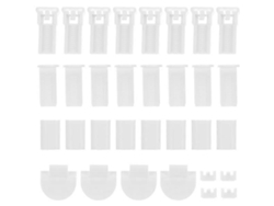 Rebe-32 Piezas De Reparación Para Persianas Plisadas Accesorios De Reemplazo Duraderos En Pom Color Blanco 4x2x1cm Blanco