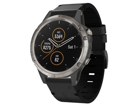 Correa De Reloj Inteligente Para Garmin Fenix 5 22 Mm Correa De Reloj Con Hebilla De Acero Y Cuero Negra VENISYMLIS