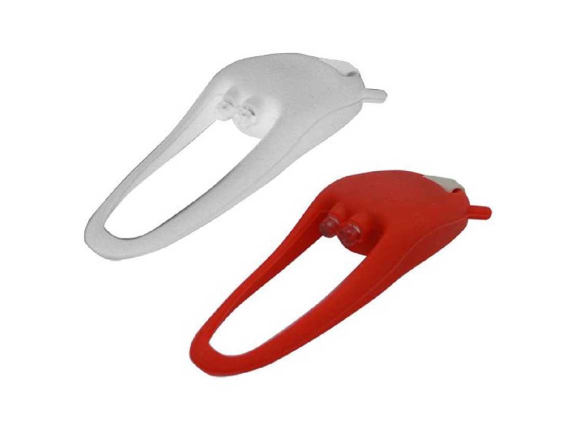 Bateria de Cinto de Led de Silicone Luz Dianteira Cr2032 2 Unidades Branco 15 Lumensfunken