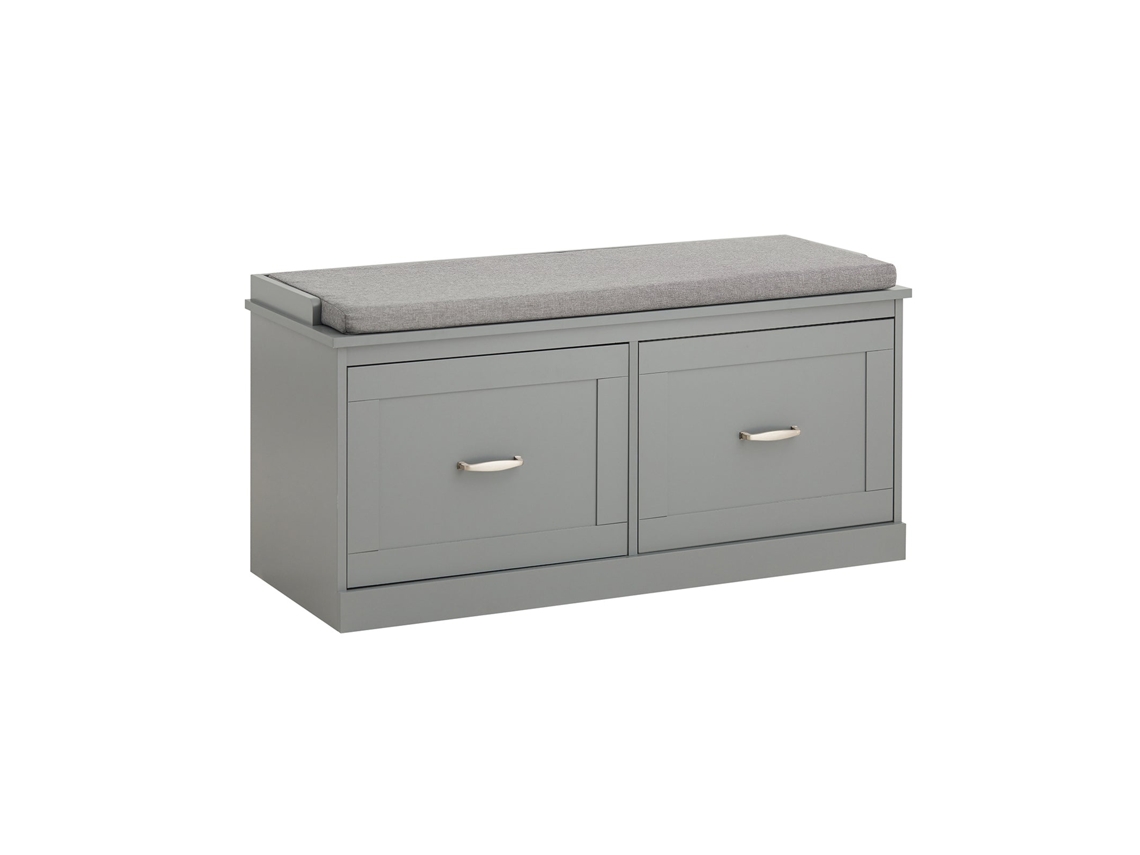 Armarios para Zapatos SOBUY (98 x 37 x 49 cm - MDF - Gris)