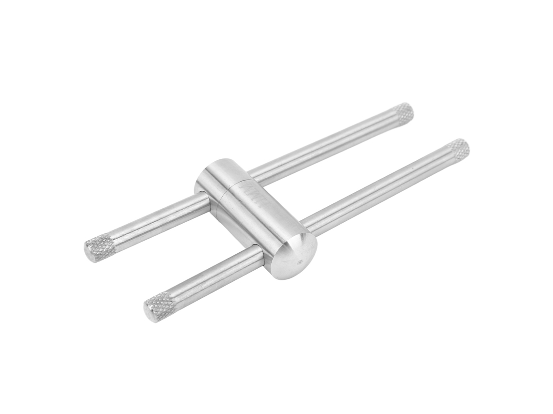 Prensa Para Puntas De Tacos De Billar De Acero Inoxidable De 11 Mm Con Tubo Metálico Extraíble Para Un Moldeado Ideal.