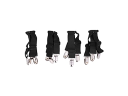 4pcs Fixadores De Lençol Elásticos Clip Para Lençol De Cama Aço Inoxidável E Náilon Preto