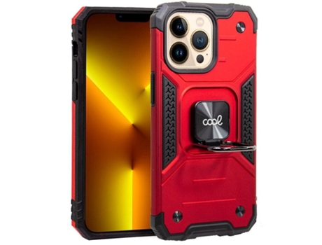 Funda Cool para Iphone 13 Pro Max Hard Anillo Rojo