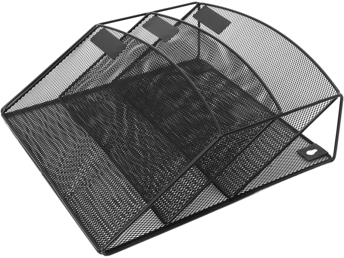 Archivador De Pared, Clasificador De Archivos Colgante, Fácil Montaje, Ahorra Espacio, Negro, Para La Oficina Y