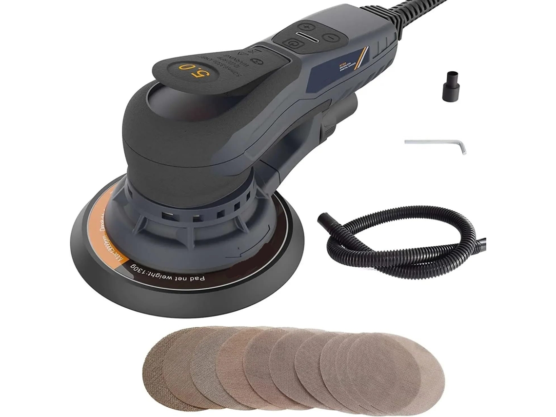 Lijadora Orbital Aleatoria De 5,0 Mm/2,5 Mm, Sin Escobillas, 350 W, 3 A, Multifunción, Velocidad Variable.