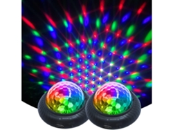 Mini Luz Nocturna Para Fiesta Discoteca 2 En 1 Parpadea Con Música Activada Por Sonido Bola De Discoteca Multicolor Recargable 2 Paquetes Gusshious