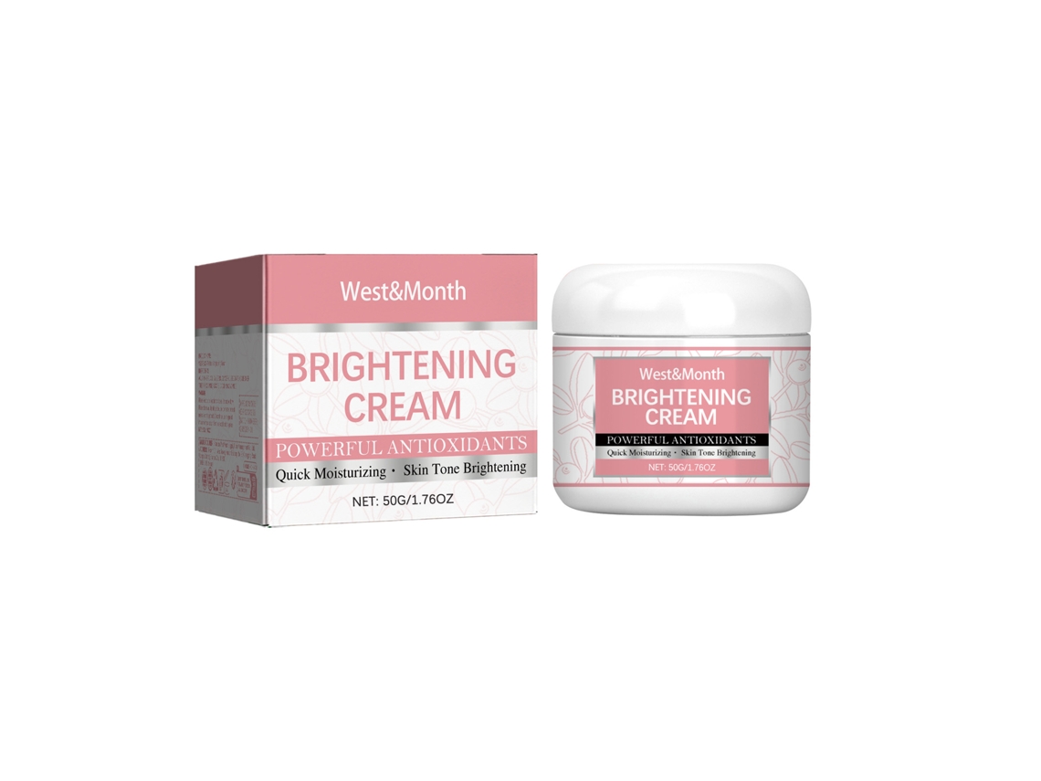 La crema corporal Westmonth ilumina e hidrata la piel.
