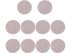 10 Almohadillas Adhesivas De Fieltro De 8,5 Cm, Redondas, Para Pies.