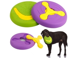 Juguete De Disco Volador Multifuncional Para Perros De Alta Durabilidad Taza De Comida Entrenamiento Jugar Al Aire Libre 2 Piezas