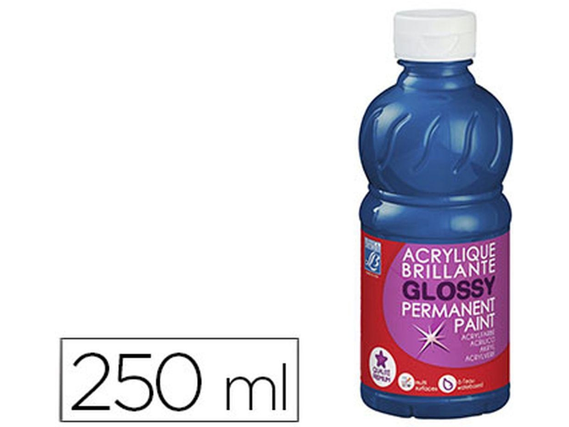 Pintura Acrilica L&B Brilho Azul Primario Boiao de 250 Ml