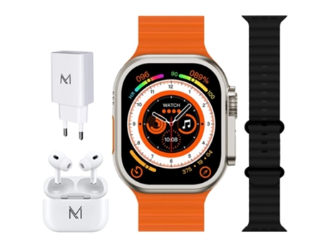 Smartwatch META Pack Ultra Max Naranja 10
