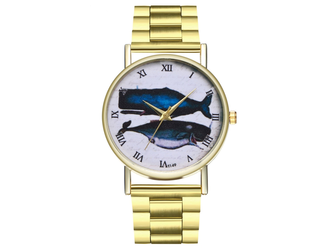 Reloj De Pulsera De Acero Zhoulianfa Unisex Reloj De Cuarzo Dial Redondo