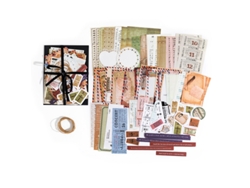 Kit de scrapbooking con 85 hojas de pegatinas decorativas vintage MDUG (estilo E)