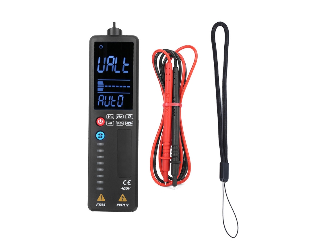 Multímetro Digital Inteligente Con Pantalla Lcd, Detector De Voltaje, Resistencia Y Frecuencia Para Pruebas Eléctricas.