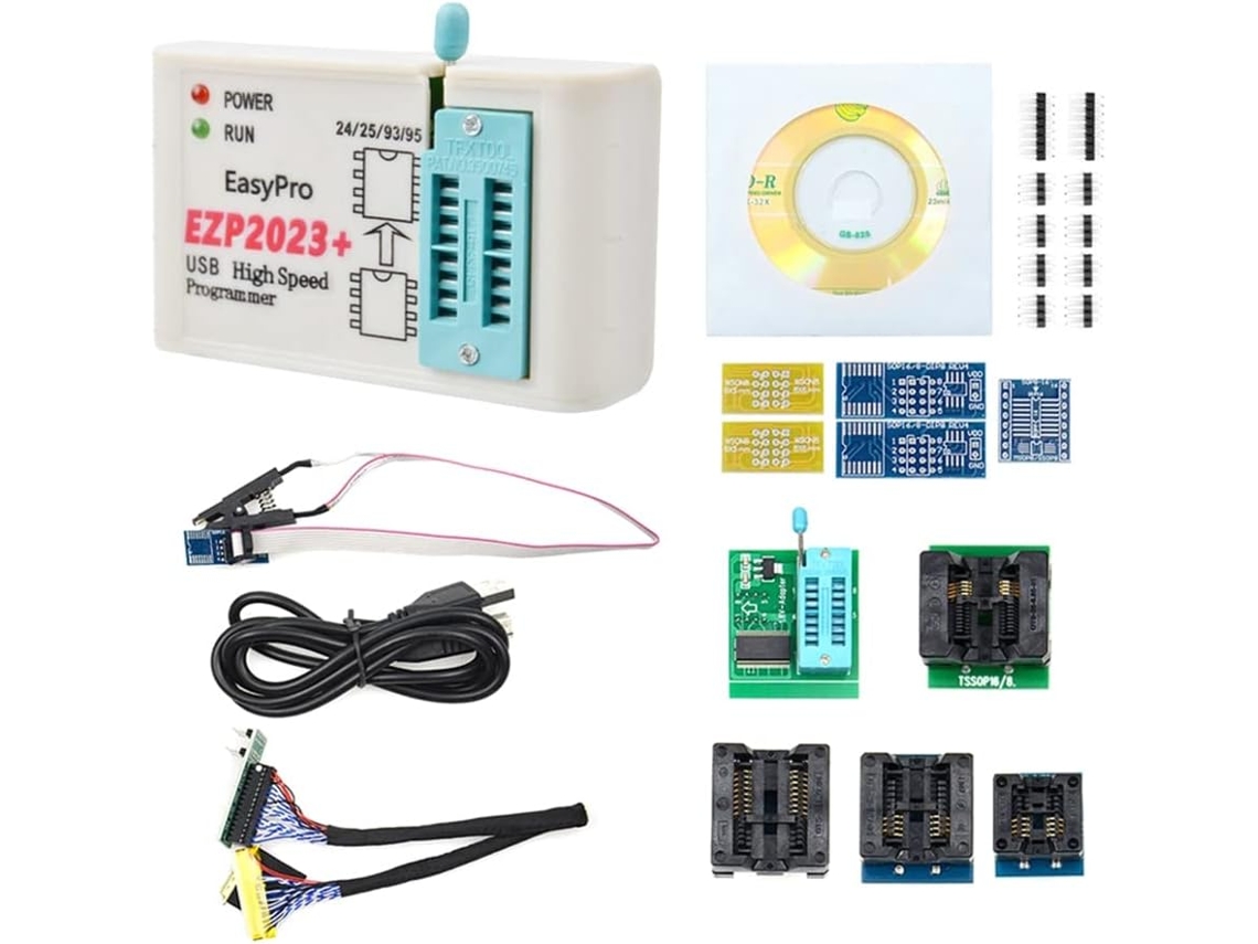 Programador De Memoria Flash Ezp2023+ Spi Speed + 12 Adaptadores Incluidos