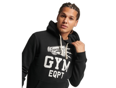 Sudadera SUPERDRY Algodón Hombre (S - Negro)