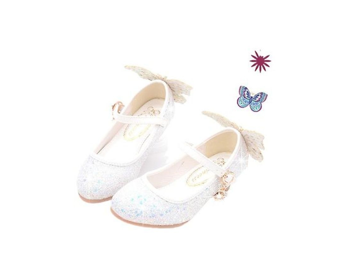 2026-zapatos De Primera Comunión Para Niñas Bailarinas Con Secuencias Y Decoración De Mariposa Suela De Tendón Resistente