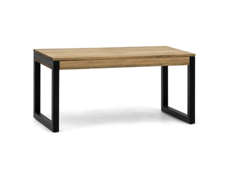 Mesa de Centro BOX FURNITURE iCub (Negro - Madera y Acero - 100 x 50 x 52 cm)