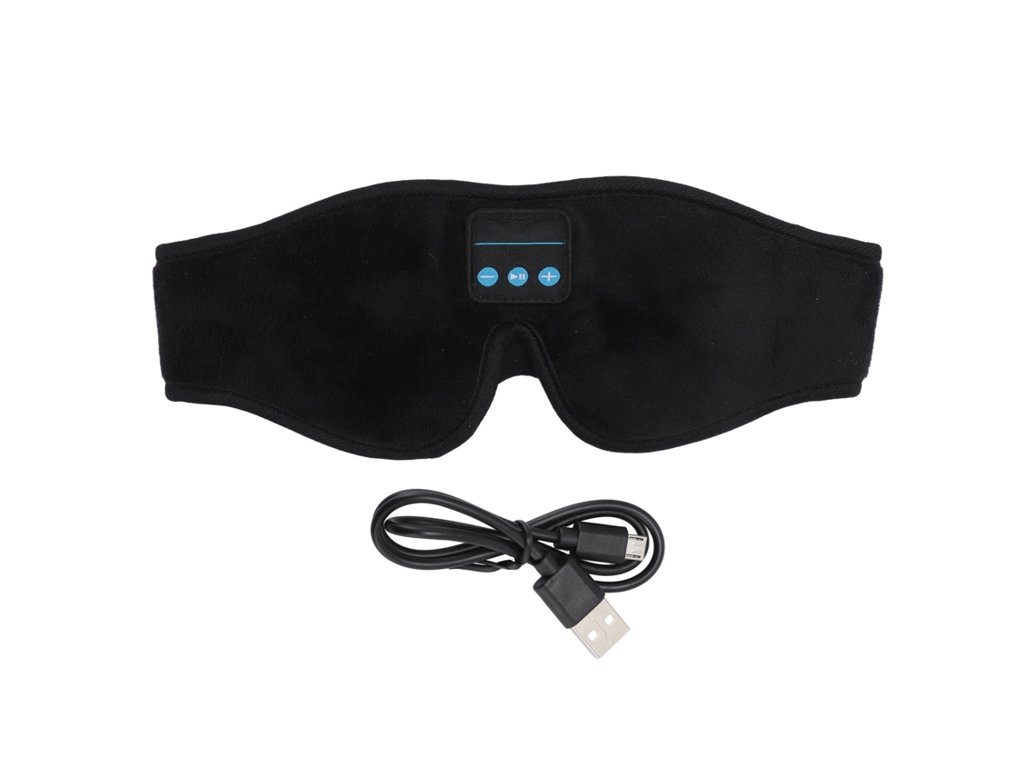 Antifaz Con Auriculares Bluetooth, Multifuncional, Lavable, Suave Para Dormir.