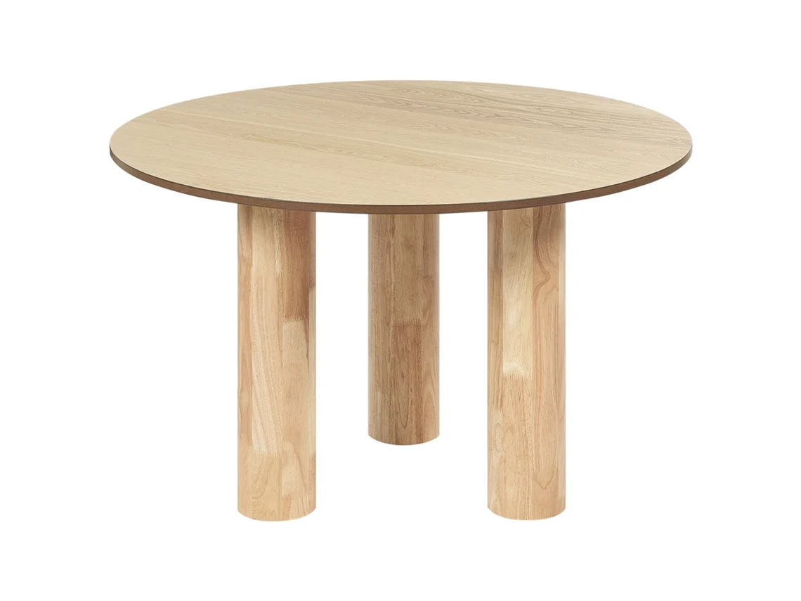 Mesa de comedor BELIANI Orin de MDF Madera clara 120x120x76