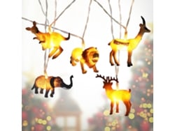 2026-luces De Cadena Animales 10 Led Pequeños Animales Decoración Para Habitación De Niños Interior Luces De Cadena