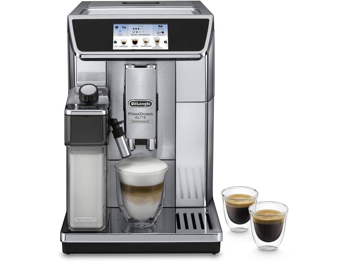 Cafetera Expreso Automático DELONGHI PrimaDonna Elite Experience ECAM650.85.MS (19 bar - 13 Niveles de  Molienda)