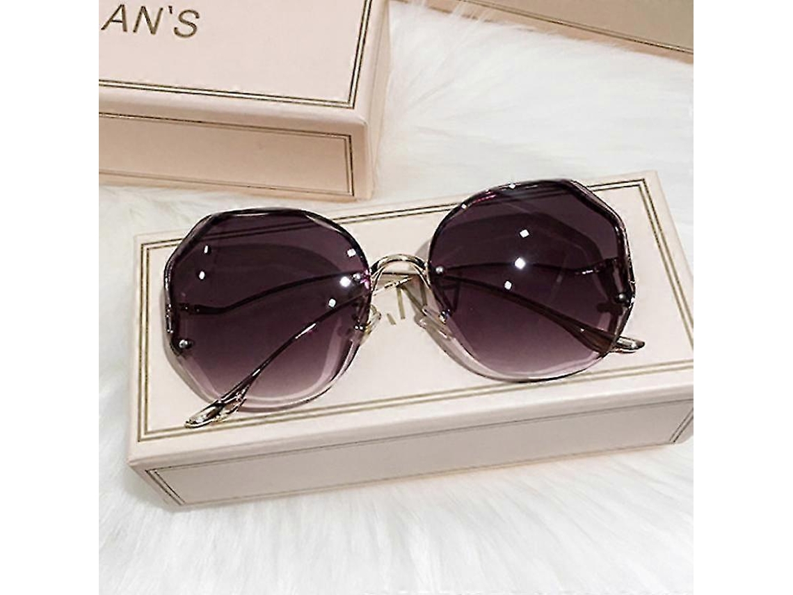 Gafas De Sol Redondas De Lujo 2023 Para Mujer, Con Patillas Curvas