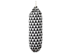 Soporte para bolsas de plástico, dispensador plegable y lavable para bolsas de la compra, organizador para bolsas de supermercado reciclables GOKOCO (negro)