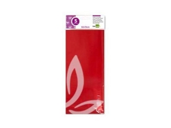Papel Celofane Liderpapel 50X70 Cm 22G/M2 Bolsa de 5 Folhas Vermelho