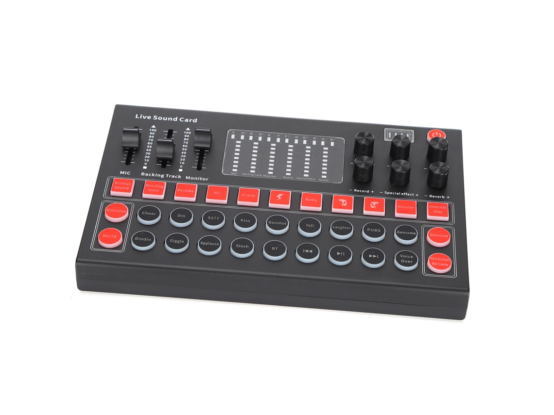 Kit De Tarjeta De Sonido Bluetooth M9 Para Transmisión En Vivo Con Señal Estable Y Equipo Profesional.
