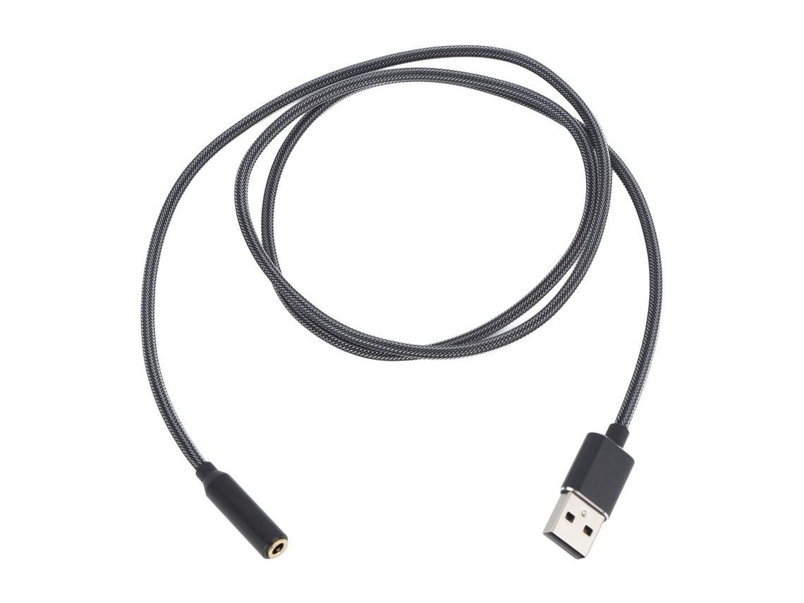 2026-tarjeta De Sonido Usb Adaptador Usb A Jack 3.5mm Tarjeta De Sonido Estéreo Externa Para Auriculares 4 Core