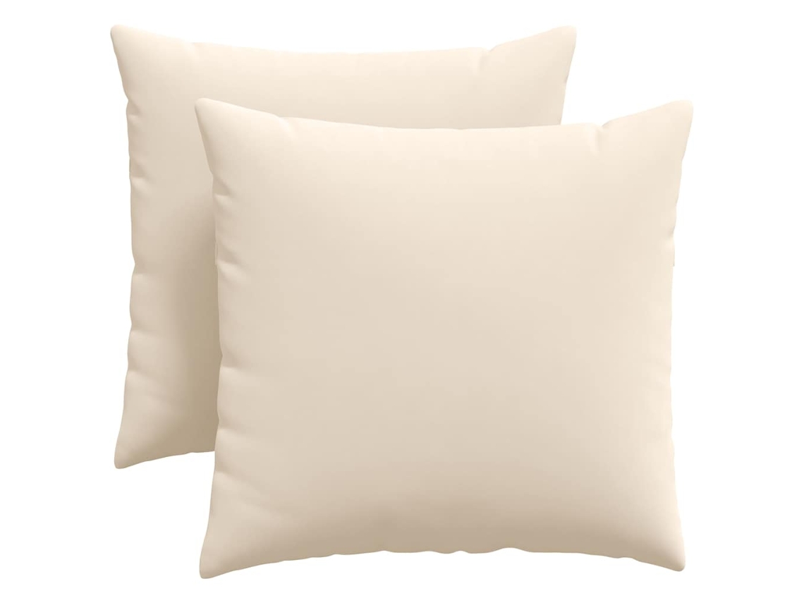 Juego de 2 cojines para sofá, HARLANV1 beige, tela de 45x45 cm