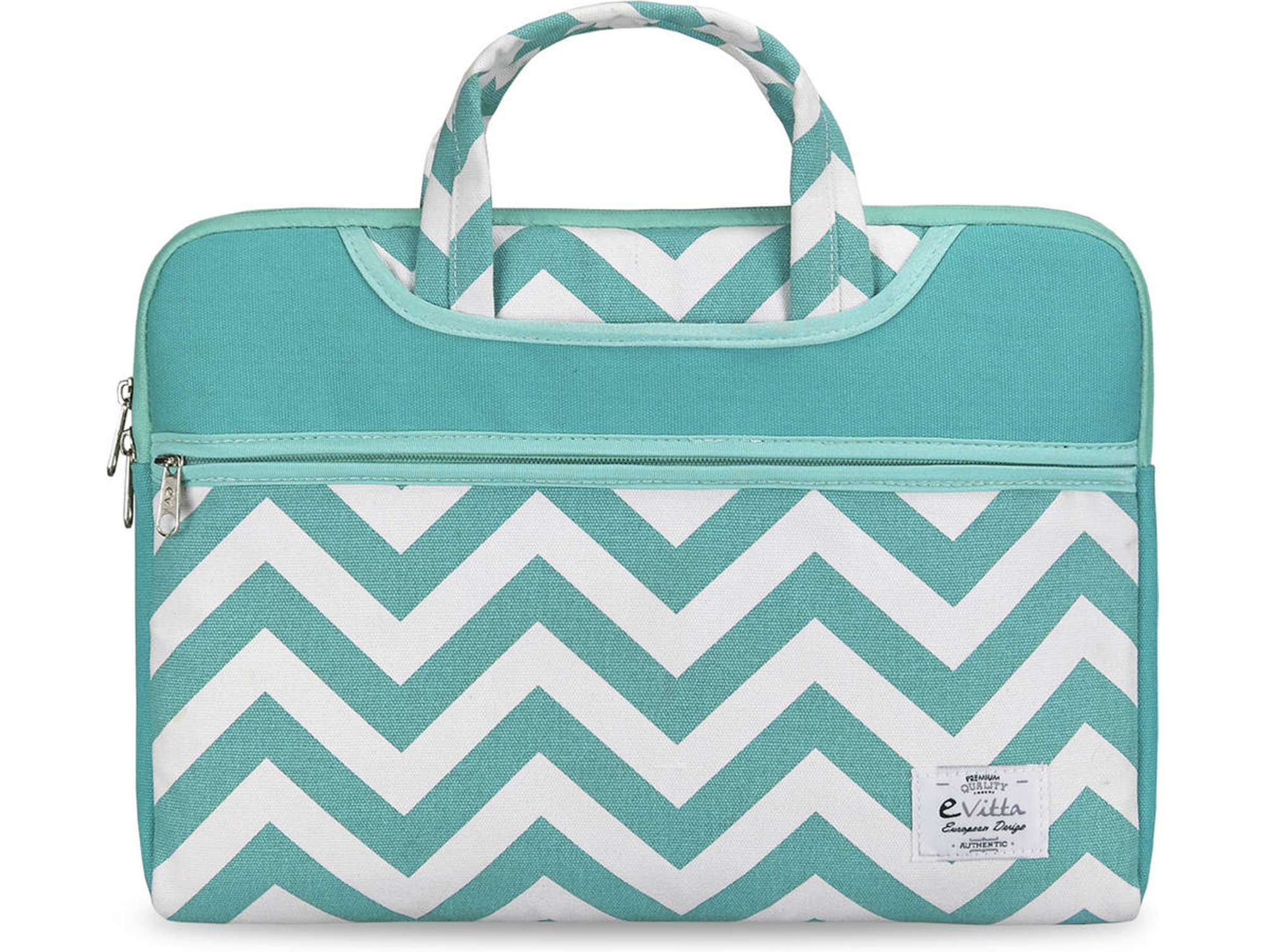 Evitta Chevron Sleeve funda para 15.6 turquesa hasta 15.639.6 cm interior negro color blanco 396 tirante 221