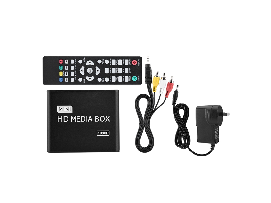 Reproductor multimedia con reproducción estéreo y salida HDMI de 1080p