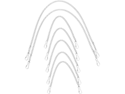 7 Cadenas De Hierro Con Ganchos Para Colgar Fácilmente Carteles Y Decoraciones. Uso Versátil. Diseño Elegante Para