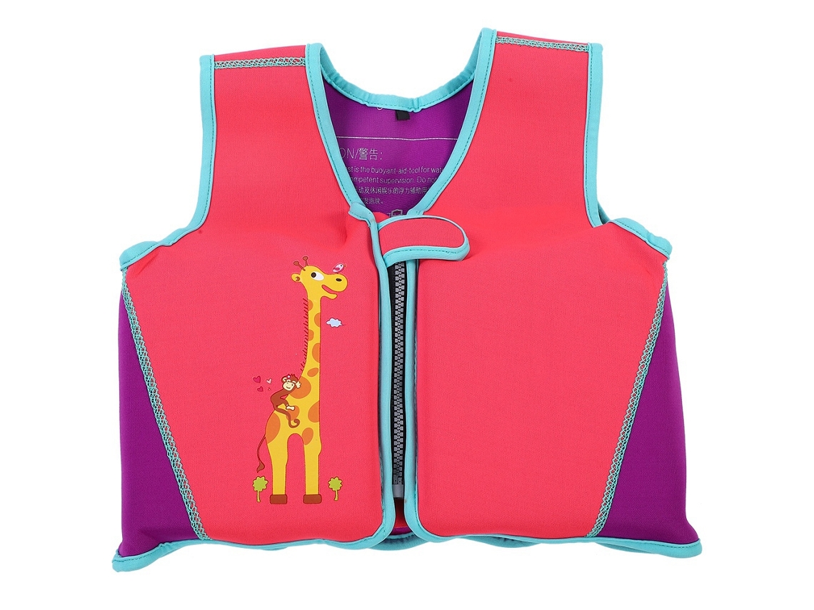 Chaleco salvavidas infantil, traje de baño extraíble, no salvavidas (rosa M)