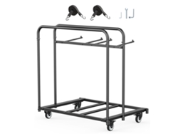 Carro plegable para mesa y sillas Succebuy con ruedas, capacidad para 14 sillas